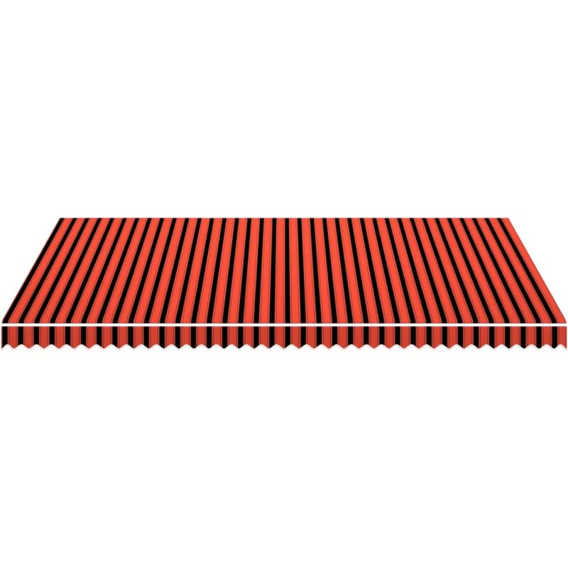 Vidaxl - Markisenbespannung Canvas Orange & Braun 500x300 Cm
