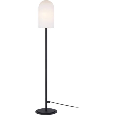 Markslojd AFTERNOON Lampadaire Globe Portable 1 Lumière Big Noir, Blanc, IP44