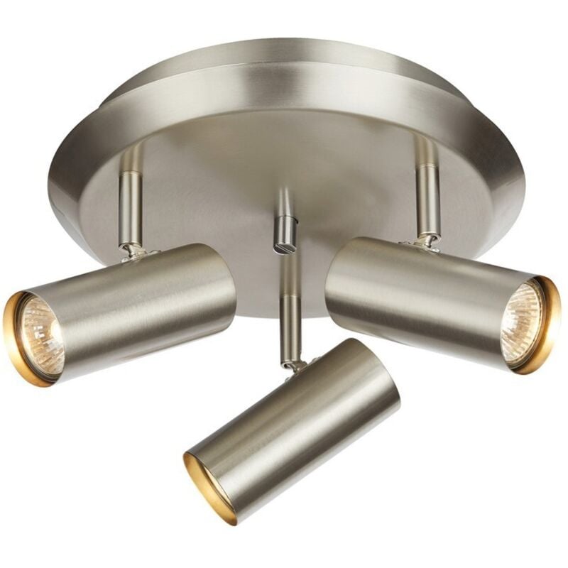Markslojd BARCELONA - Faretto da Soffitto a 3 Luci per Interni Lampada a Grappolo Acciaio, GU10