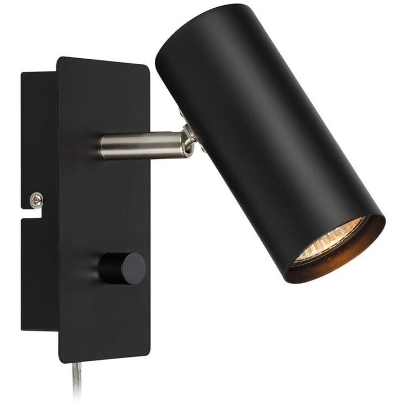 Markslojd - barcelona - Lámpara de pared interior 1 luz Negra, GU10