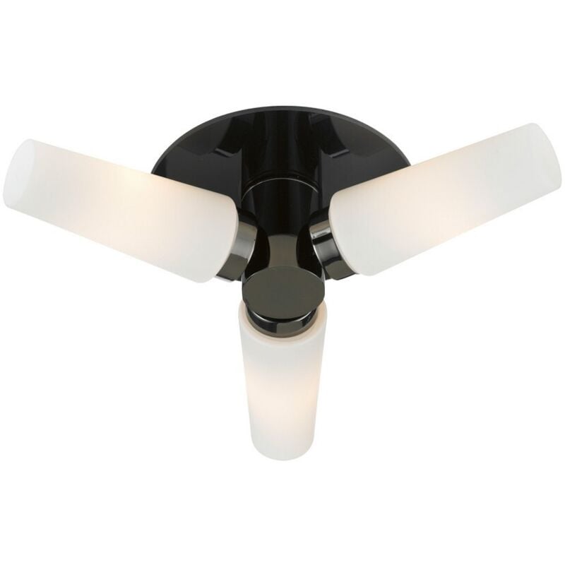 Brastad - Plafoniera da bagno 3 luci Nera IP44, E14 - Markslojd