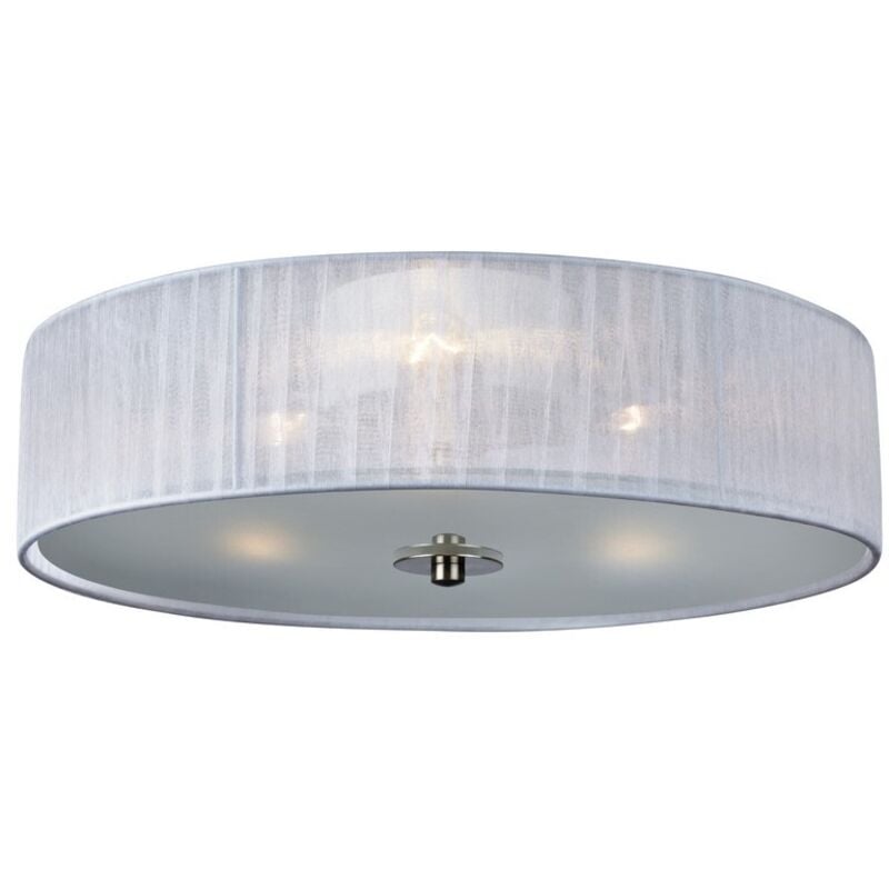 Markslojd - byske - Lámpara de techo cilíndrica a ras de interior de 3 luces Blanca, E14