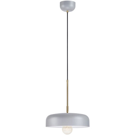 Markslojd CAEN Dome Plafonnier 1 Gris Clair, Laiton