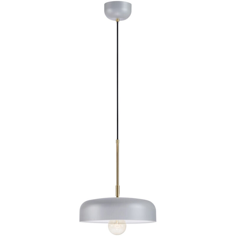 Markslojd CAEN Sospensione a soffitto a cupola 1 grigio chiaro, ottone