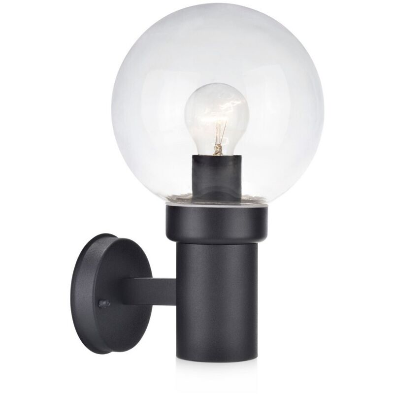 Markslojd - caris - Aplique de exterior 1 luz Negro IP44, E27