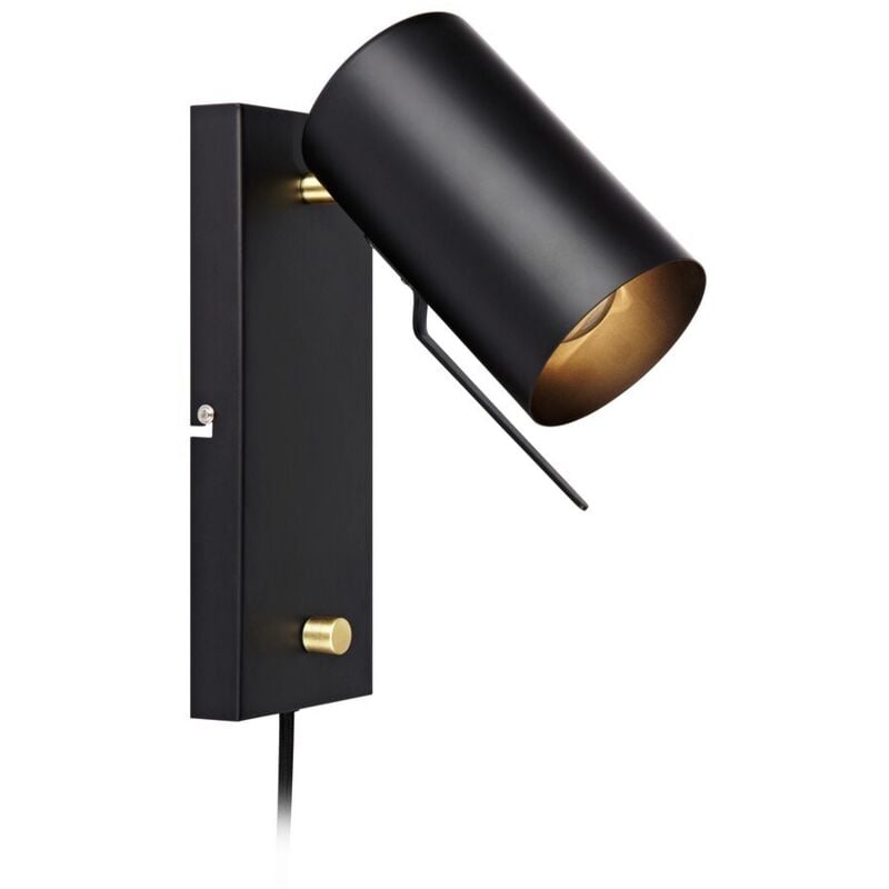 Markslojd CARRIE - Applique per interni a 1 luce Nera, GU10
