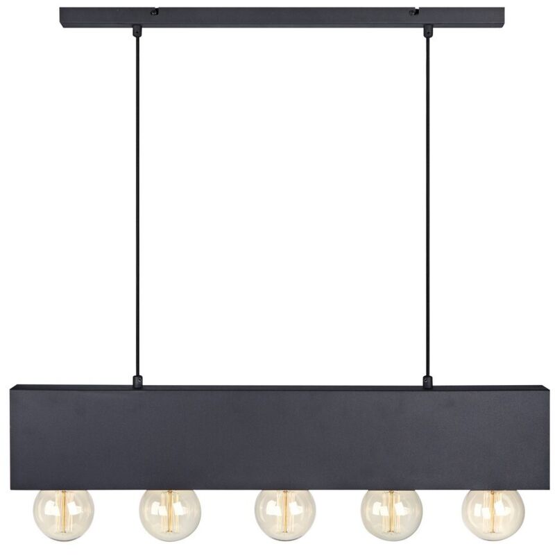 Couture - Lámpara colgante de techo con 5 barras de luz Negro, E27 - Markslojd