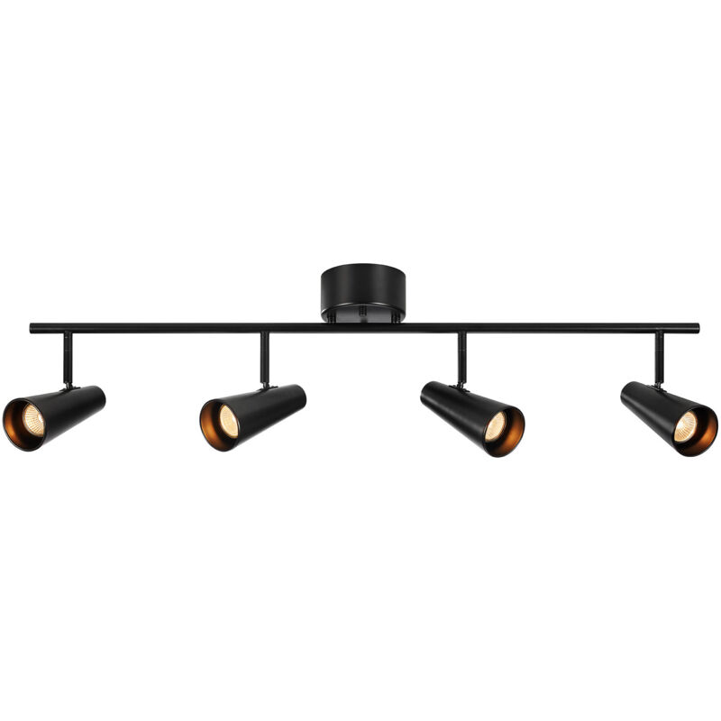 Markslojd CREST Deckenstrahler Bar 4 Licht Schwarz