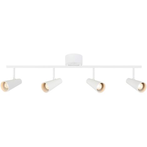 Markslojd CREST Plafonnier Spot Bar 4 Lumières Blanc Sable