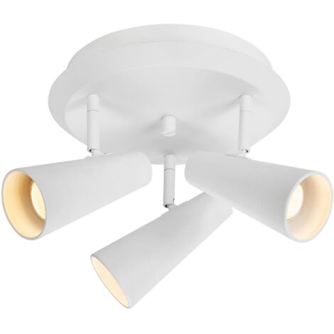 Markslojd CREST Spot de Plafond 3 Lumières Rondes Blanc Sable