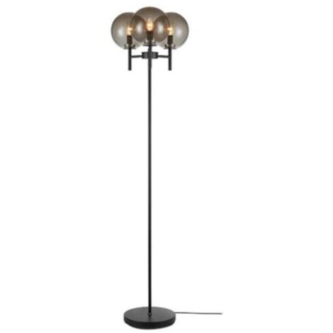 Markslojd CROWN Globe Lampadaire 3 Lumières Noir, Fumée