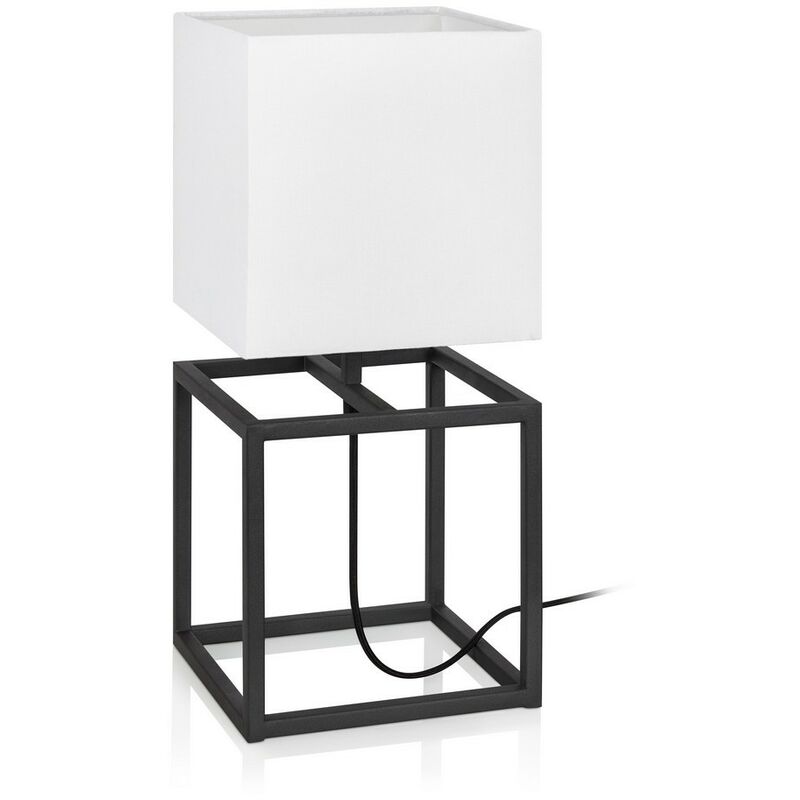 Image of Cube - Lampada da tavolo per interni a 1 luce Nera, E27 - Markslojd