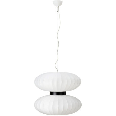 Markslojd DABURU Plafonnier suspendu 2 lumières blanc, abat-jour textile