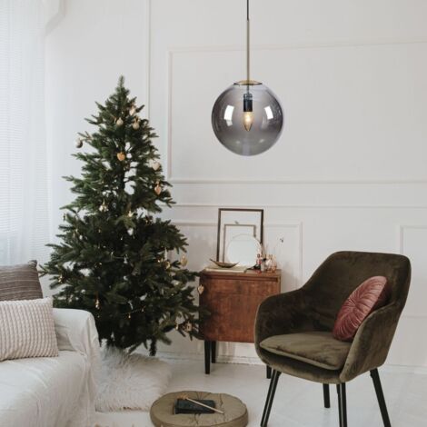 Markslojd DIONE Plafonnier 1 Globe Light Smoke, Antique
