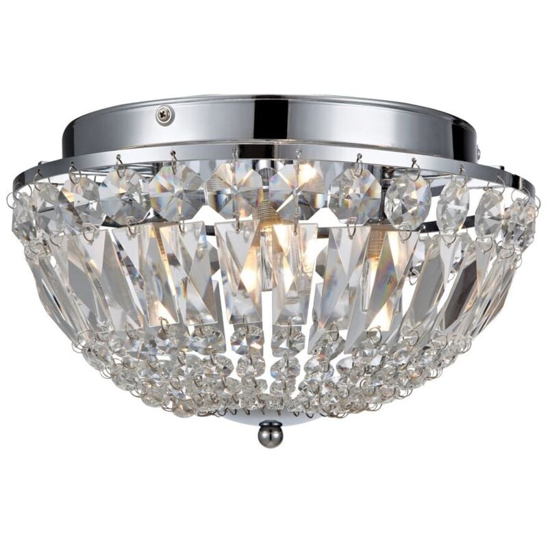 Markslojd - estelle - Plafoniera bagno 3 luci Cromo IP44, G9
