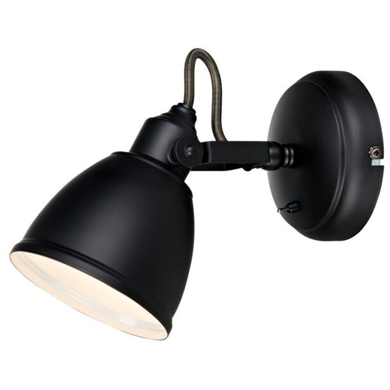 Fjlbacka - Lámpara de pared interior 1 luz Negra, E14 - Markslojd