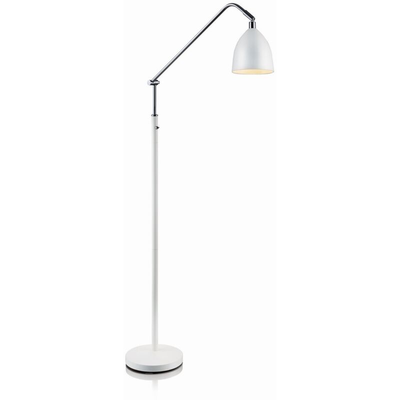 Markslojd - fredrikshamn - Lámpara de pie de trabajo interior 1 luz blanca, E27