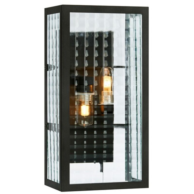 Markslojd - fulham - Aplique de baño 2 luces Negro IP44, G9