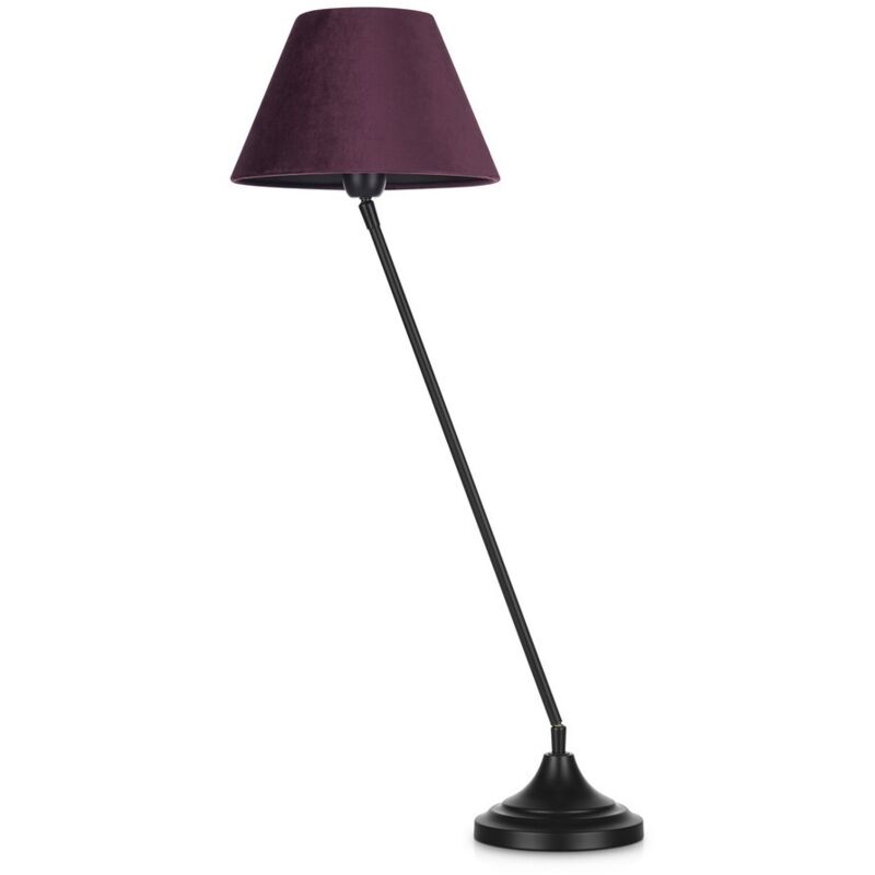 Garda - Lampada da tavolo da interno 1 luce nera con paralume affusolato, E27 - Markslojd