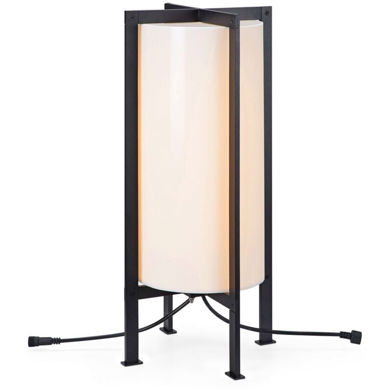 Garden Cilindri Lampada Da Tavolo Cornice 54cm 6W Bianco, Nero, IP44 - Markslojd