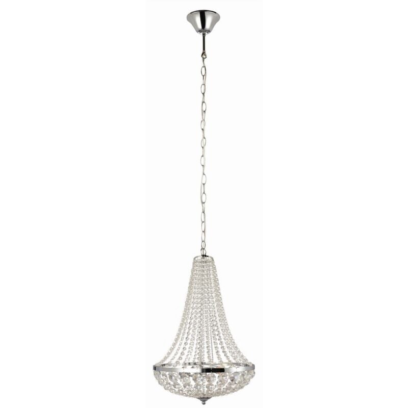 GRS104890 - Lampadario in cristallo a 2 luci Lampada da soffitto Cromo, E14 - Markslojd