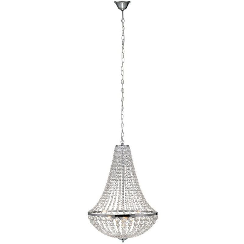 Markslojd - GRS105317 - Lámpara colgante de cristal de 3 luces, cromo, E14