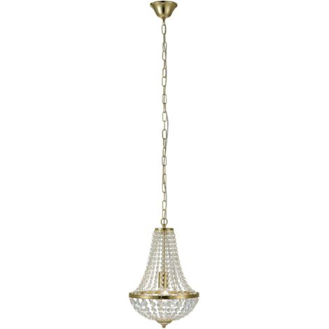 Markslojd GRS106118 - Plafonnier en cristal à 1 ampoule en laiton, E27