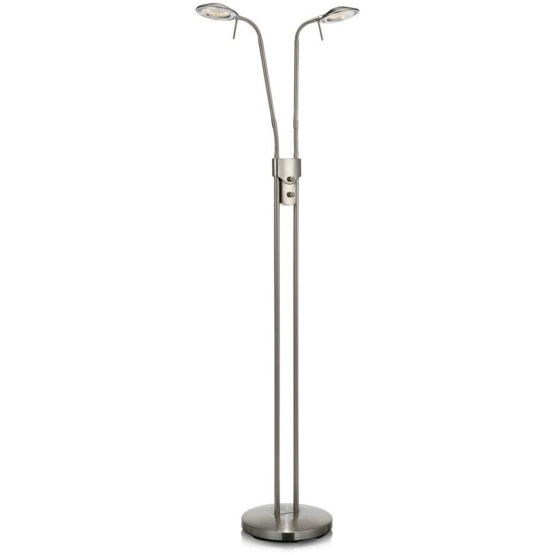Markslojd - hudson - Lámpara de pie led para interiores Acero