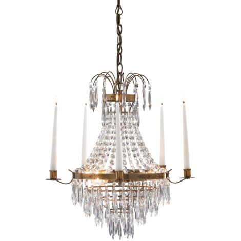 Markslojd KRAGEHOLM - Plafonnier à 3 ampoules en cristal antique, E14