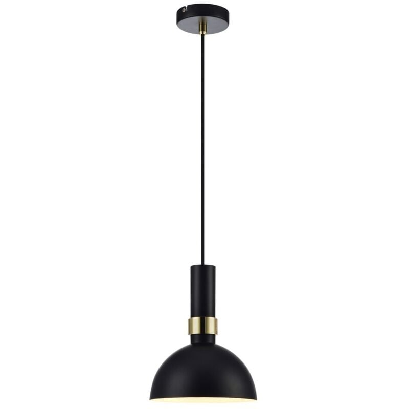 Markslojd LARRY - Lampada a sospensione a soffitto a cupola a 1 luce Nera, E27