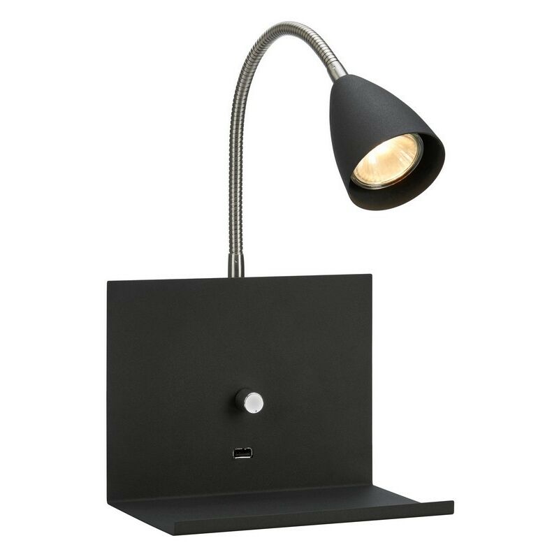 

Markslojd LOGI - Lámpara de pared interior 1 luz Negra, GU10