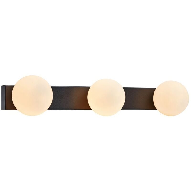Mini - Applique da bagno a 3 luci nero IP44, G9 - Markslojd