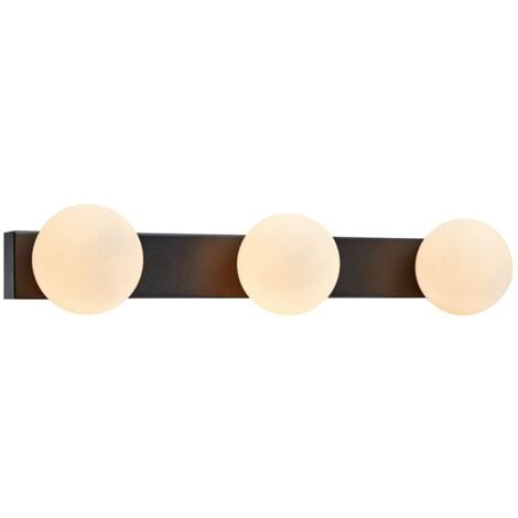 Markslojd MINI - Applique da bagno a 3 luci nero IP44, G9