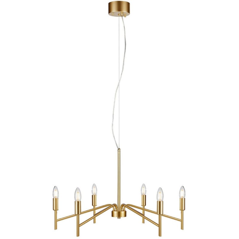 Markslojd - monarch Multi-Arm-Deckenanhänger 6 Licht lackiertes Gold