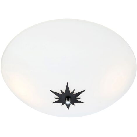 Markslojd ROSE Applique murale en verre 35 cm blanc, noir