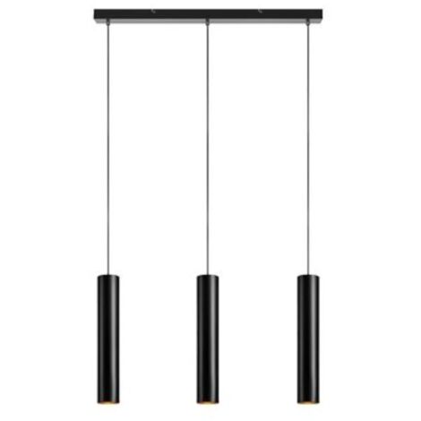 Markslojd RUBEN Plafond Suspension Bar 3 Lumières Noir