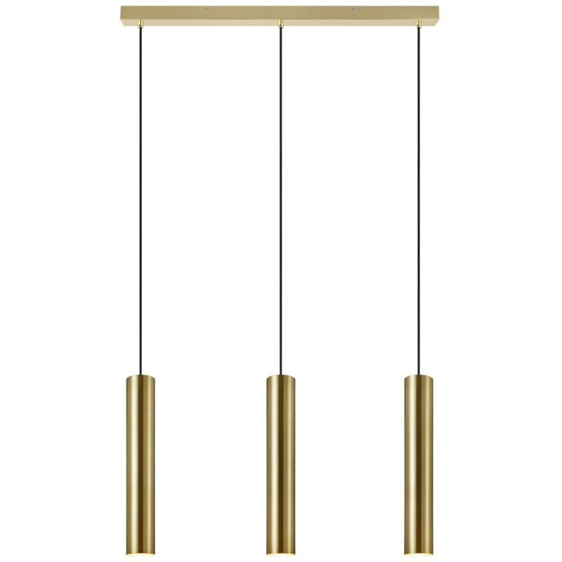 Ruben Barra a Sospensione a Soffitto 3 Luci in Ottone Spazzolato - Markslojd