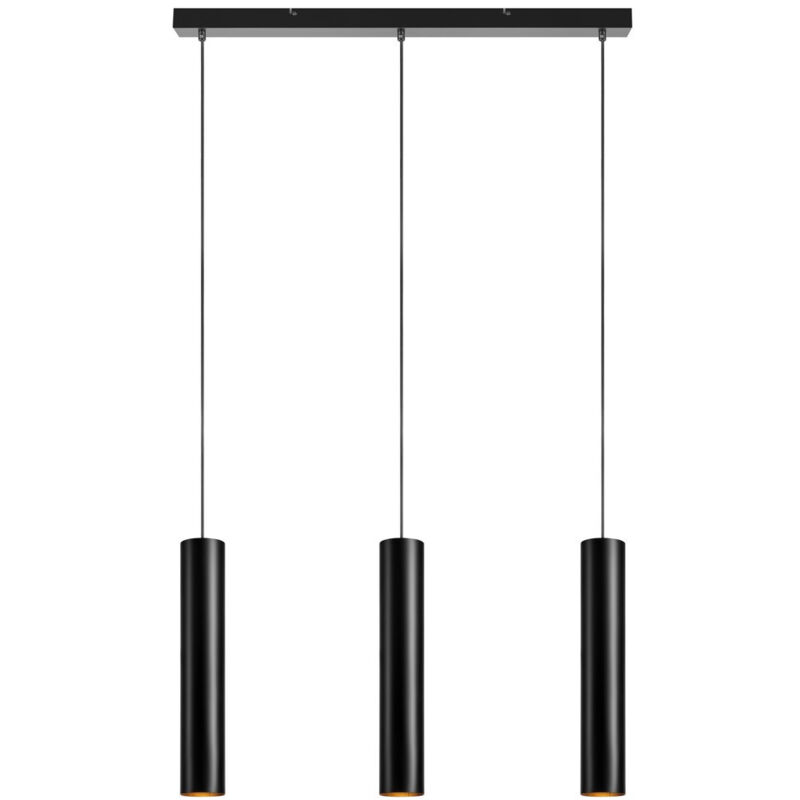 Ruben Sospensione a Soffitto Bar 3 Luce Nera - Markslojd