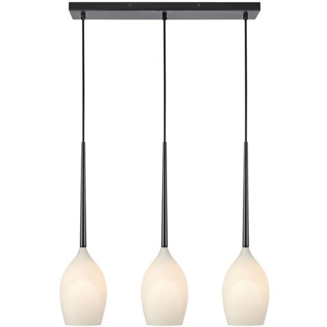 Markslojd SALUT - Plafonnier à 3 barres lumineuses noir, E14
