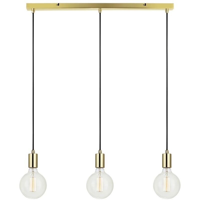 Sky - Lampada a sospensione a soffitto a 3 luci in ottone, E27 - Markslojd