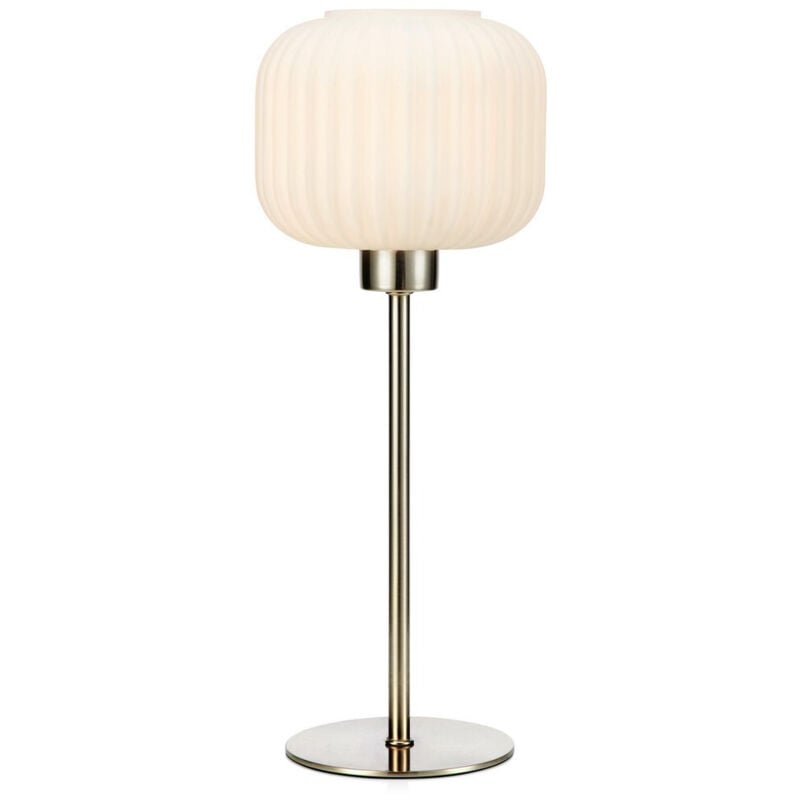 Markslojd SOBER Tischleuchte Small 1 Globe Light Stahl, Weiß