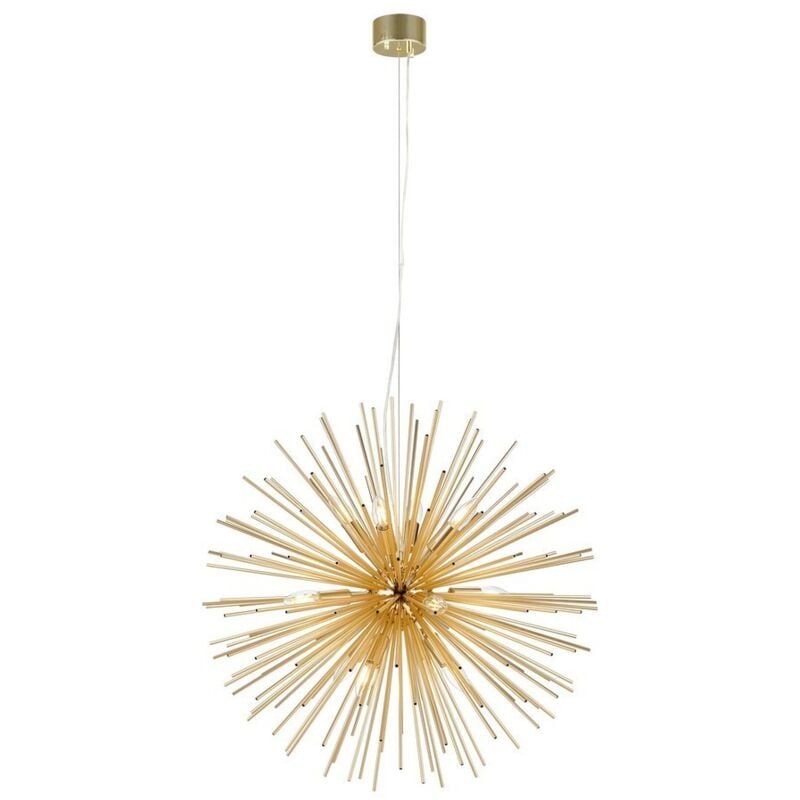 Soleil - Lámpara colgante de techo esférica de 12 luces Dorado, E14 - Markslojd