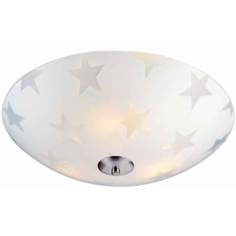 Star 35 - LEDPlafoniera a filo con motivi in acciaio - Markslojd