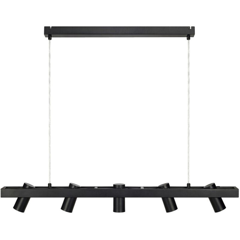 Torino - Lámpara colgante de techo con foco de barra lineal de 5 luces Negro, GU10 - Markslojd