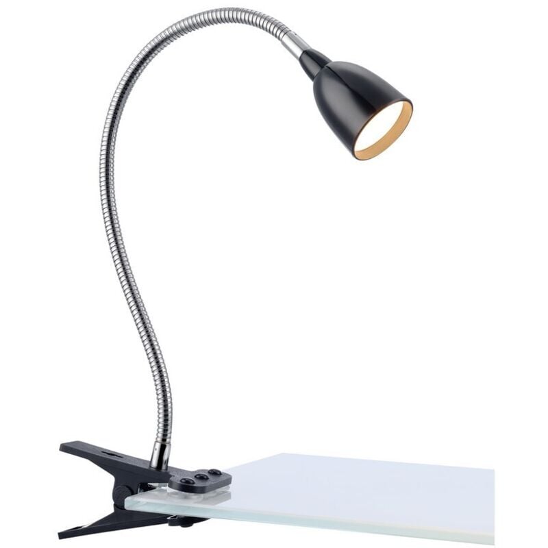 Markslojd - tulip - Lámpara de mesa led con abrazadera para interiores Negro