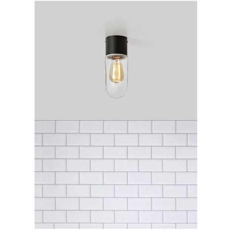 Markslojd ZEN - Plafonnier de salle de bain à 1 lumière noir IP44, E27