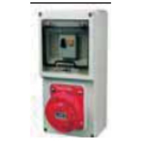 MARLANVIL -  PRESA A PARETE IP55 3x32A+N+T-400V ROSSO+MGT.3P+N