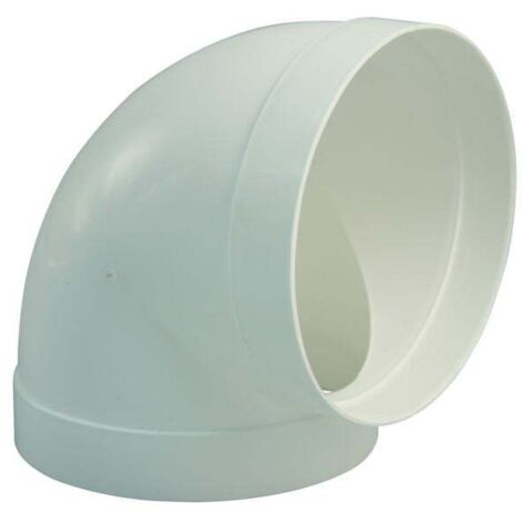 Marley Bogen 90° rund für Rohr 100 mm Ø, weiß Lüftungsrohre