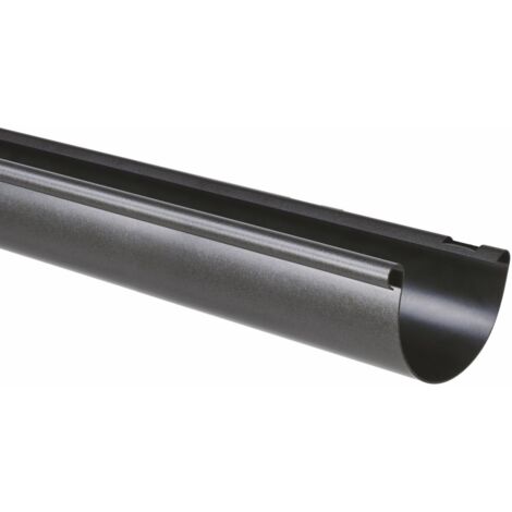 Marley Dachrinne Halbrund, RG 75, 2 Meter, anthrazit metallic