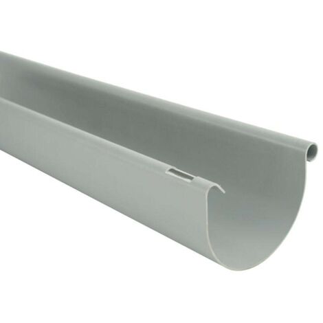 Marley Dachrinne NW 150 mm, 2 m, halbrund, grau Halbrunde Dachrinnen grau